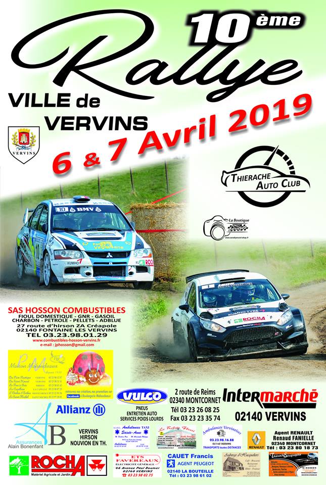 INFO Rallye de Vervins 2019